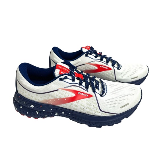 Brooks Running Women’s ADRENALINE GTS 21 USA Patriotic Sneaker size 7.5 - Picture 2 of 8